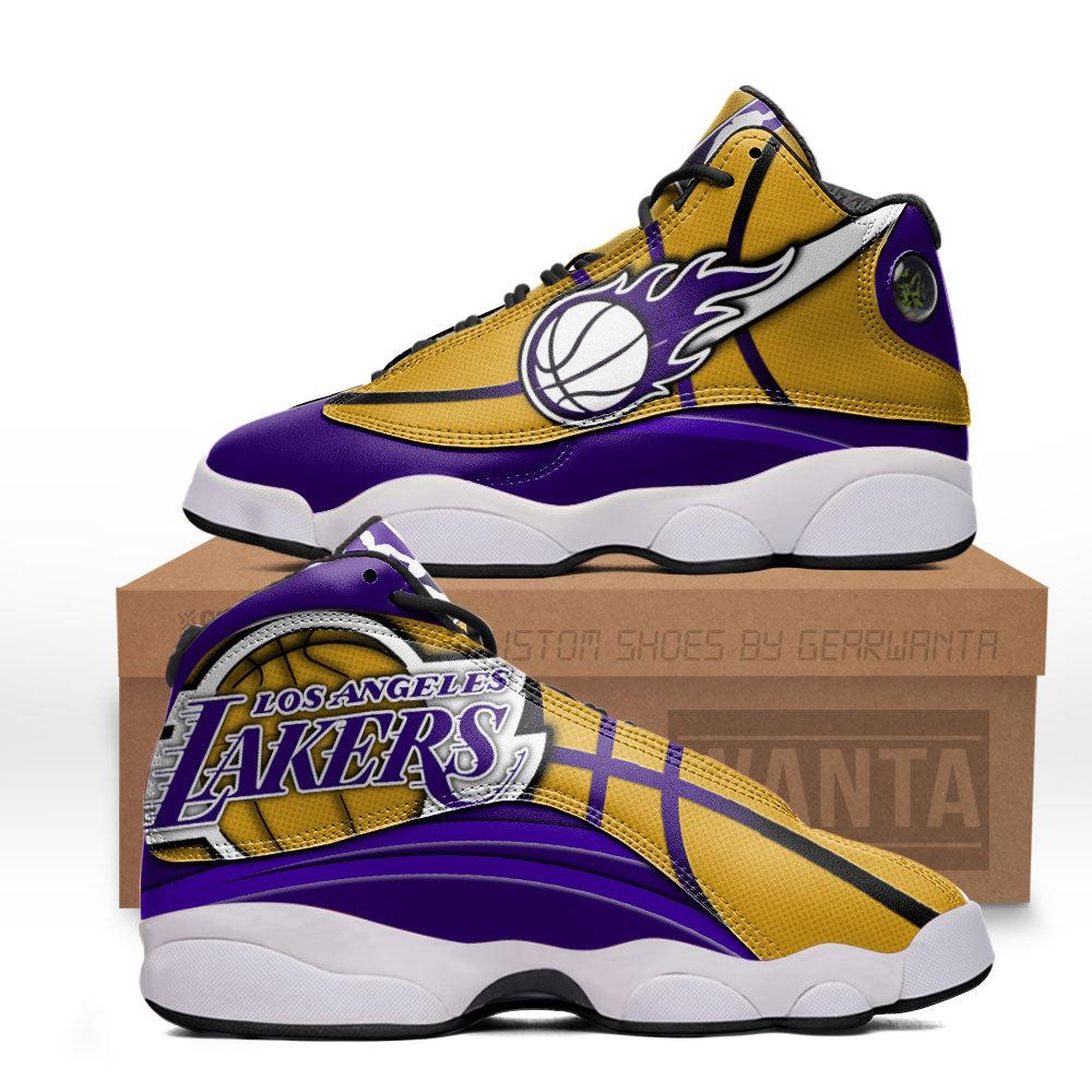 Los Angeles Lakers J13 Sneakers Custom Shoes-Gear Wanta