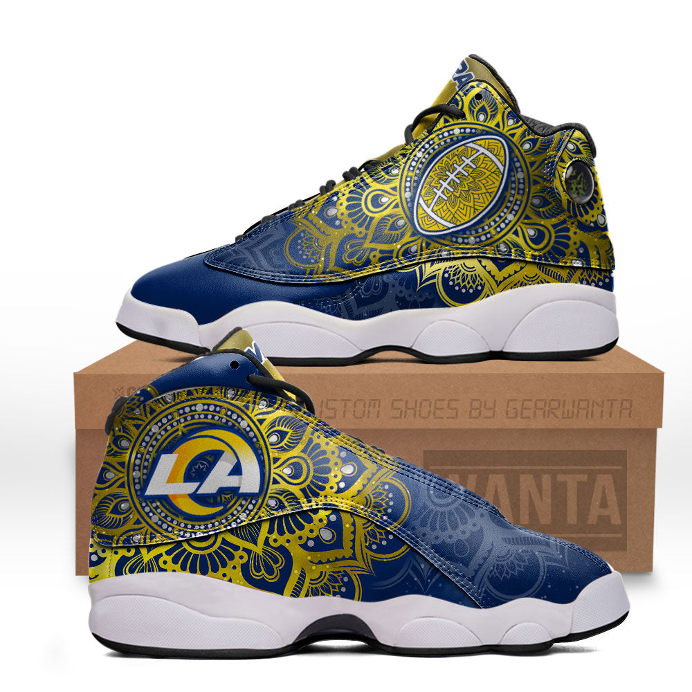 Los Angeles Rams J13 Sneakers Custom Shoes-Gear Wanta