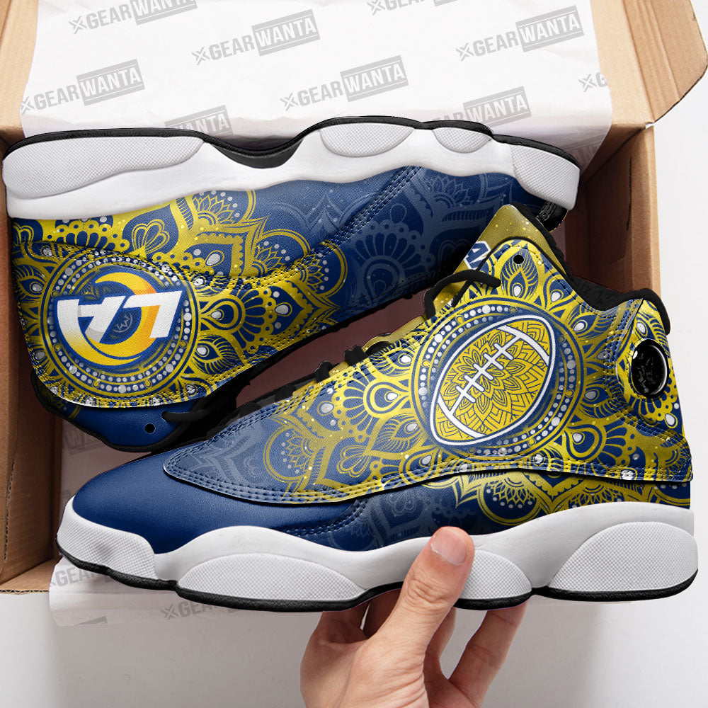 Los Angeles Rams J13 Sneakers Custom Shoes-Gear Wanta