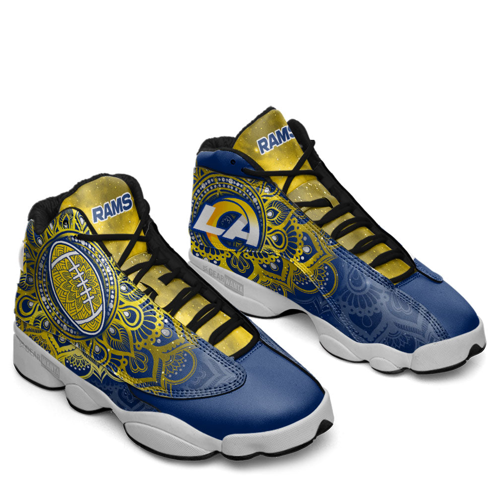 Los Angeles Rams J13 Sneakers Custom Shoes-Gear Wanta