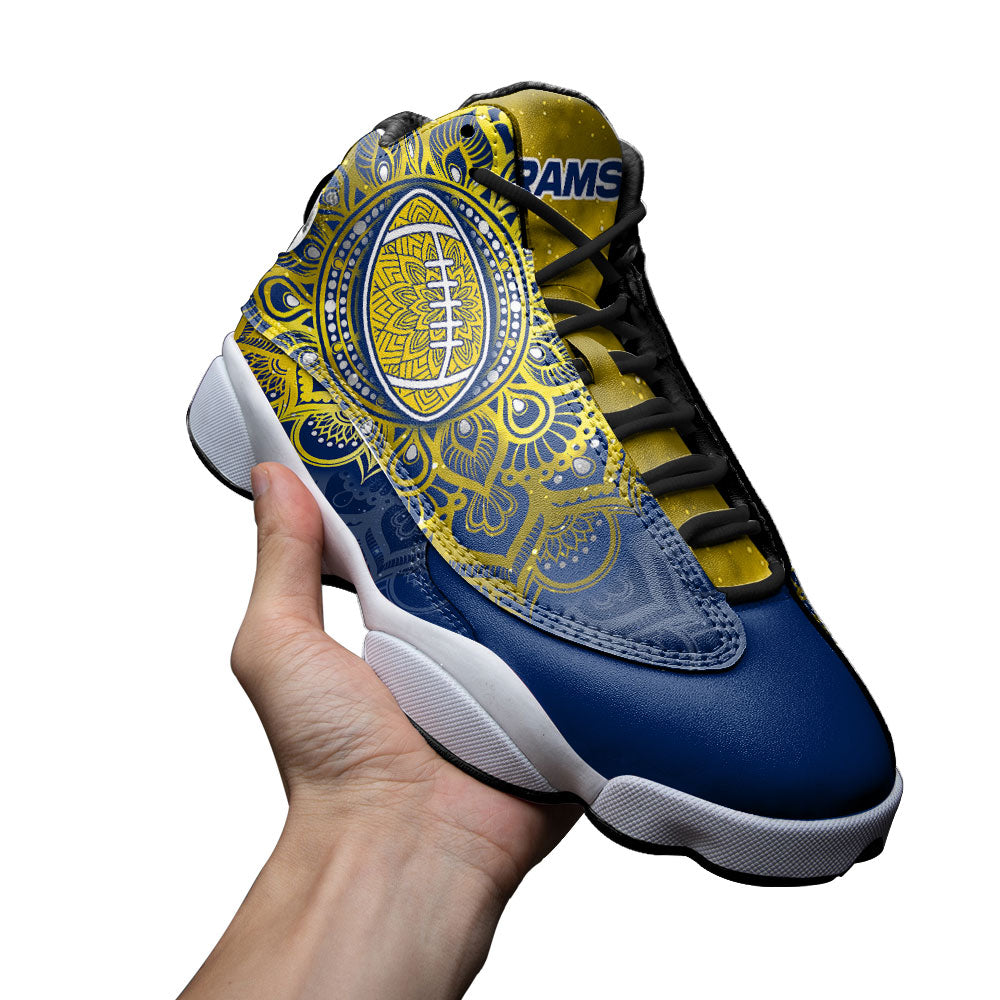 Los Angeles Rams J13 Sneakers Custom Shoes-Gear Wanta