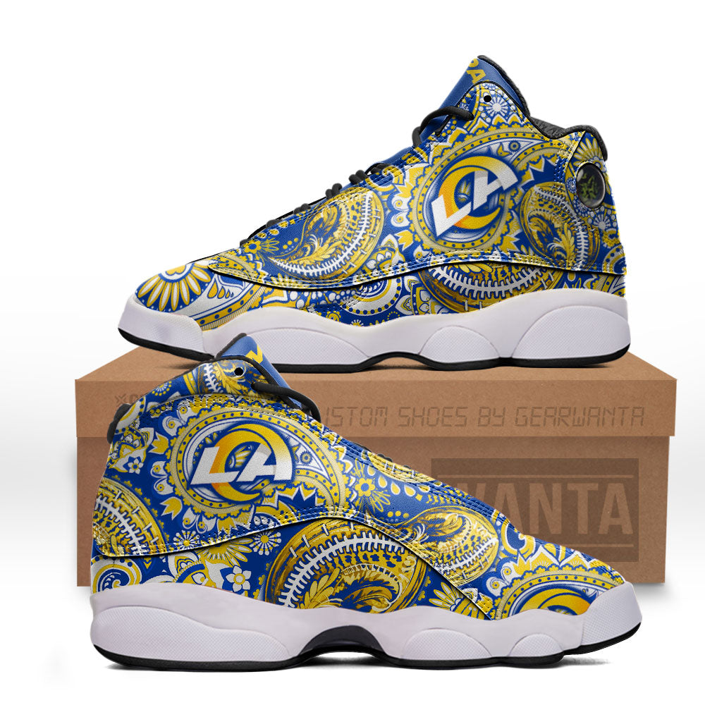 Los Angeles Rams J13 Sneakers Custom Shoes-Gear Wanta