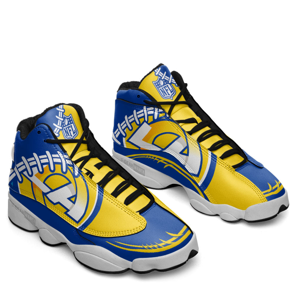 Los Angeles Rams J13 Sneakers Custom Shoes-Gear Wanta