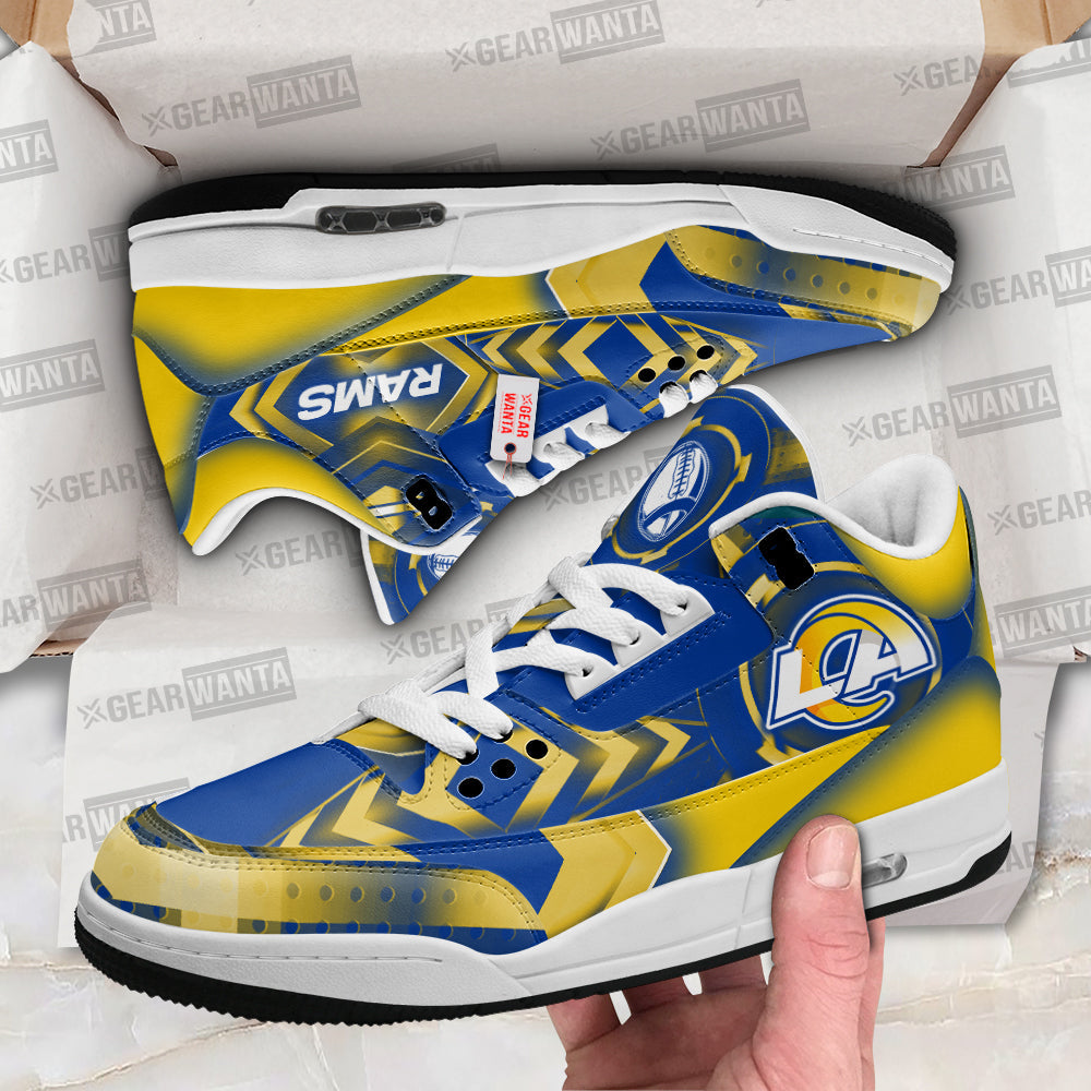 Los Angeles Rams J3 Sneakers Custom Shoes-Gear Wanta