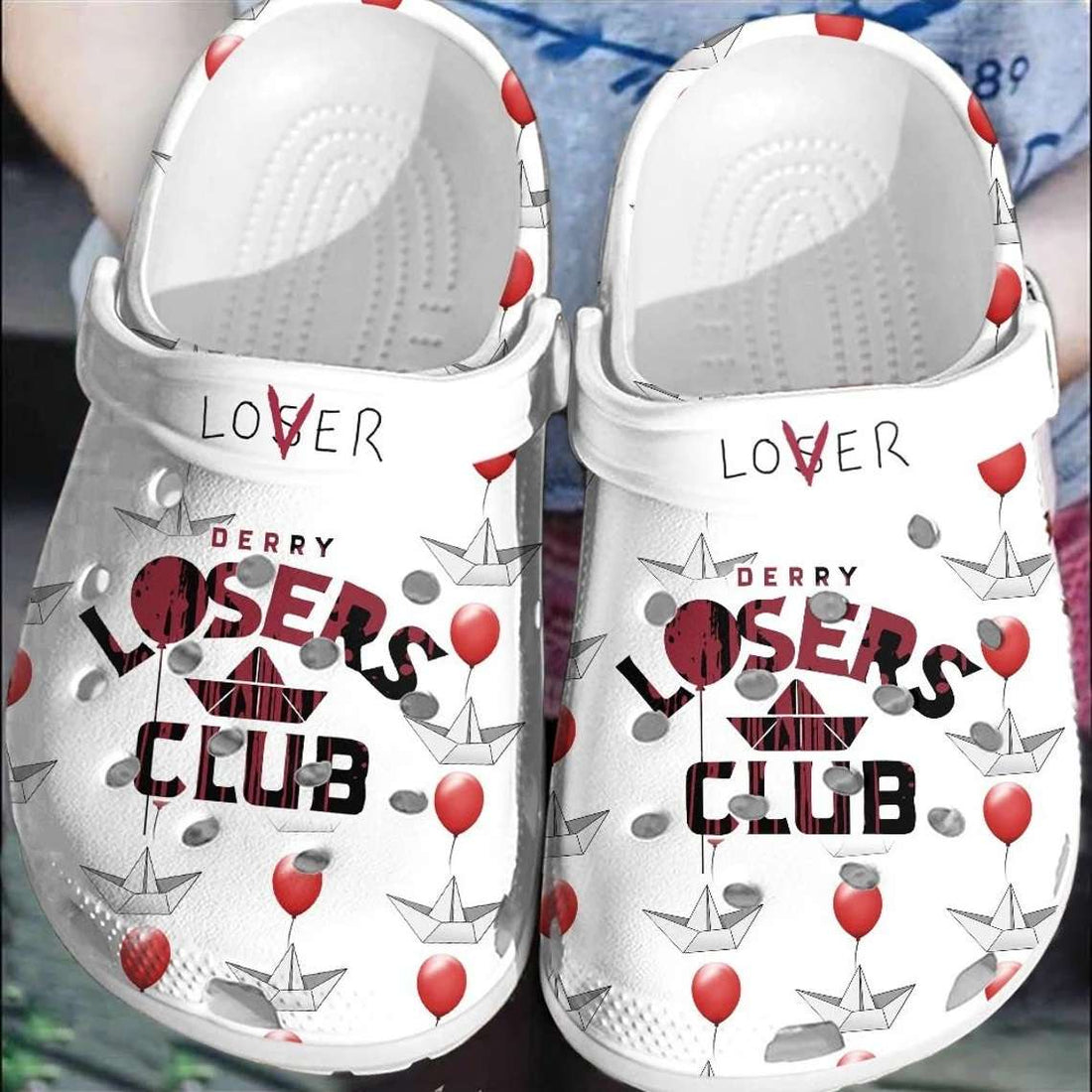 Loser Or Lover Losers Club Derry Maine Movies Scary It Pennywise Clogs Shoes-gearwanta.com