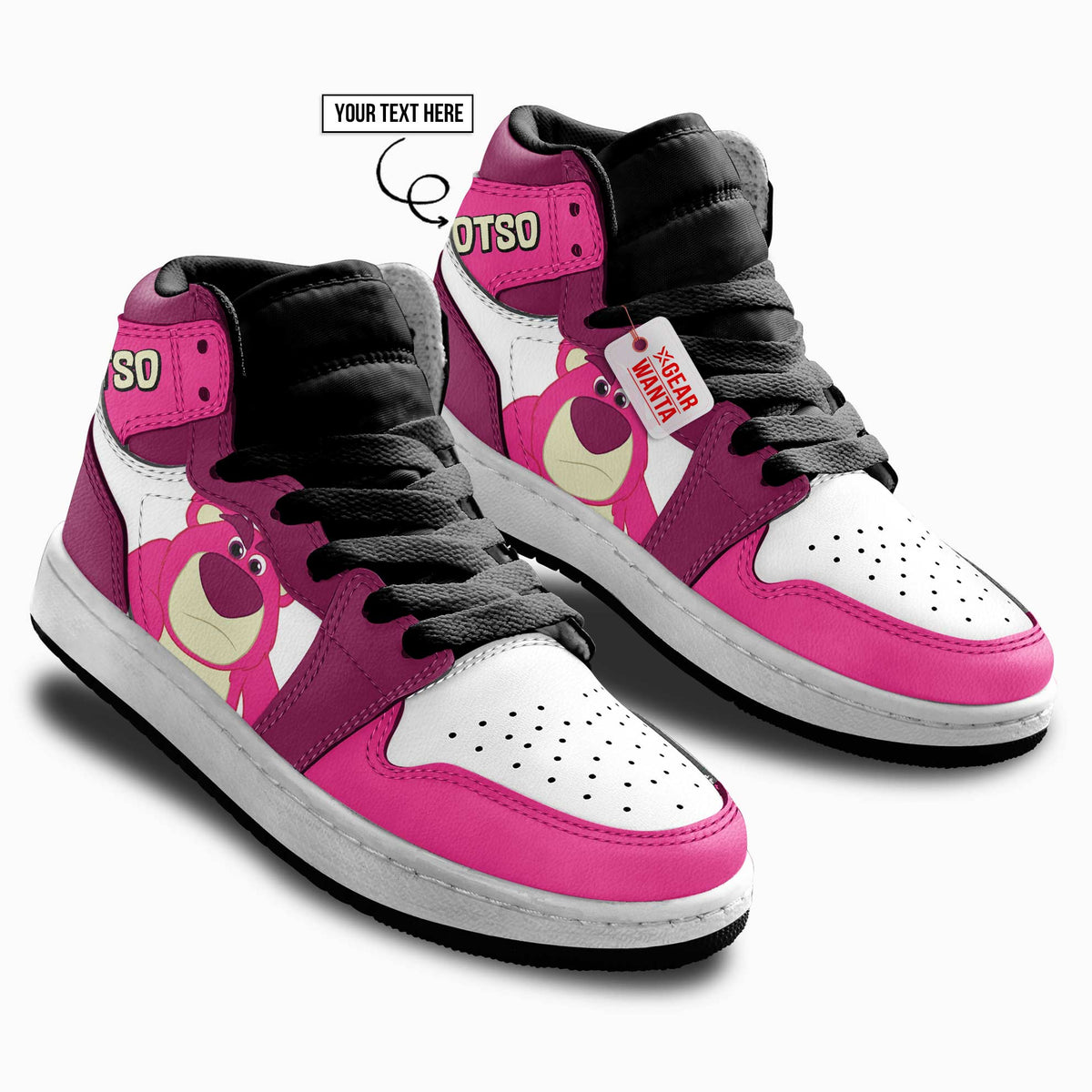 Lotso Kid J1s Sneakers Personalized Cartoon Collection - Gearwanta.com