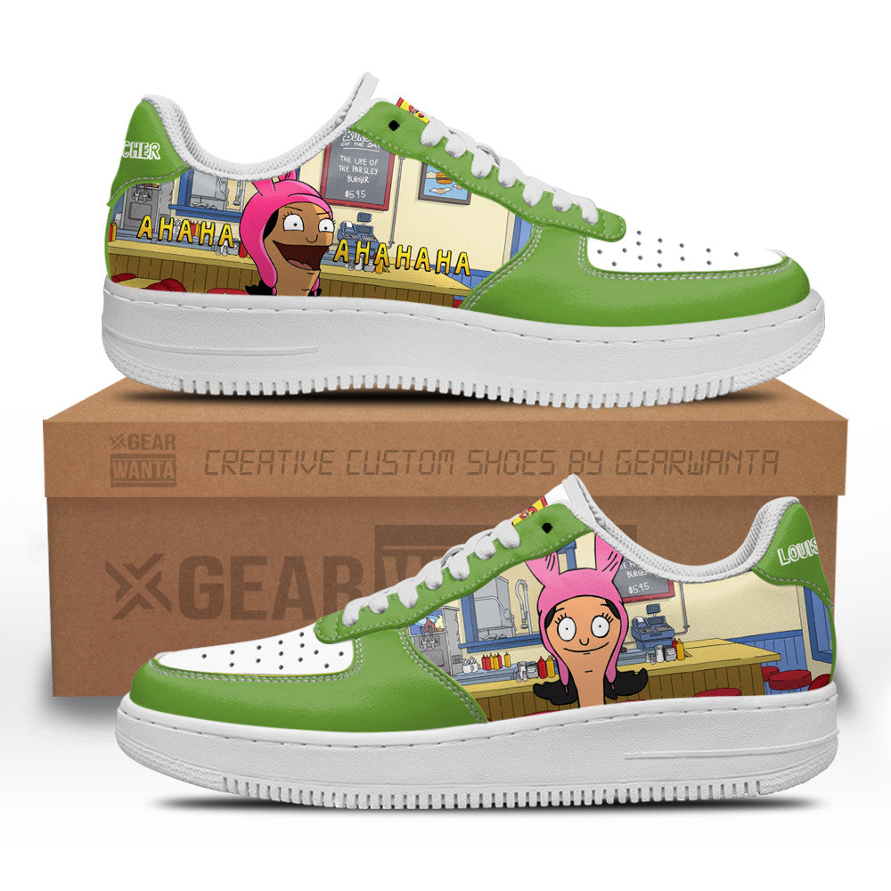 Louise Belcher Bob's Burger Custom Air Sneakers QD12-Gear Wanta