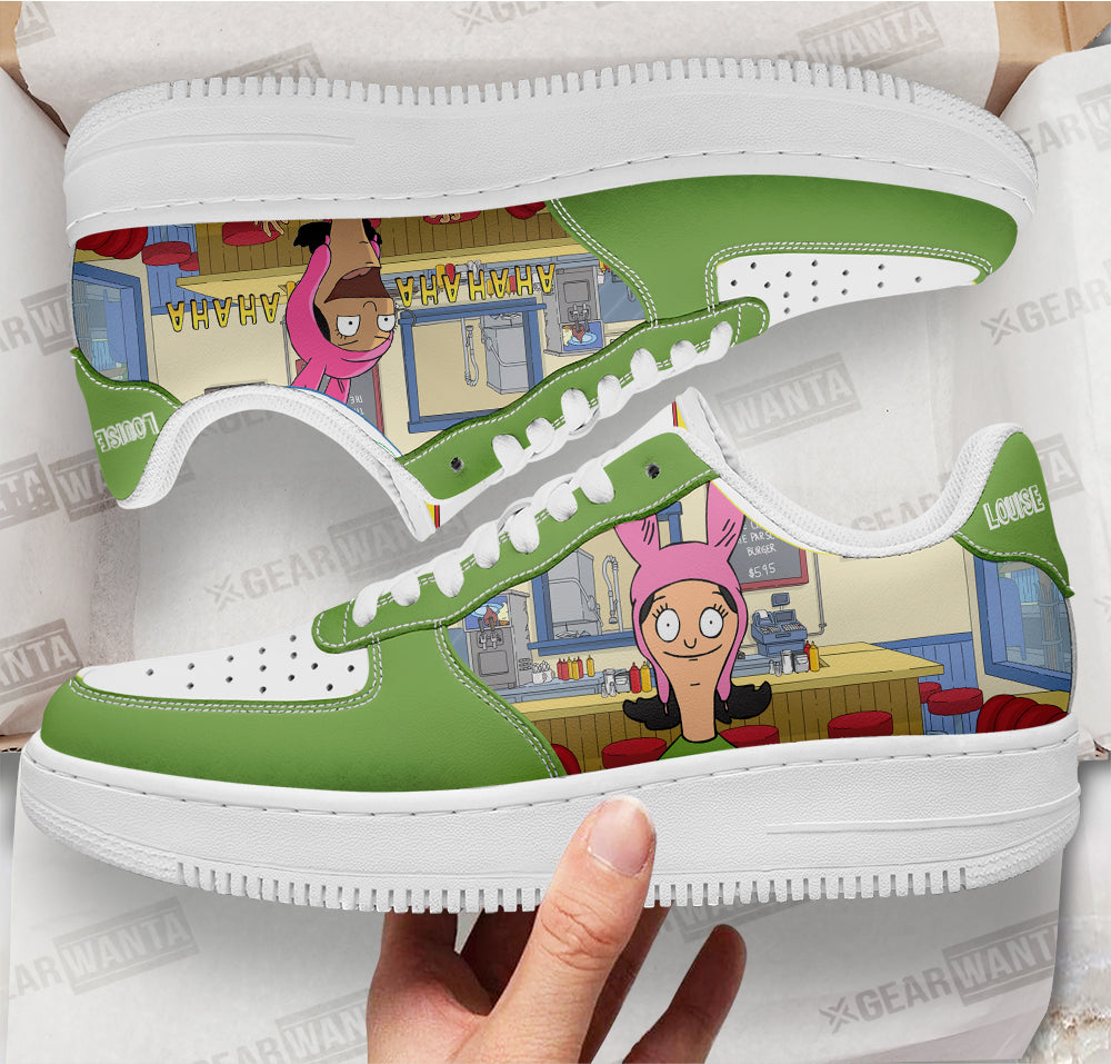 Louise Belcher Bob's Burger Custom Air Sneakers QD12-Gear Wanta