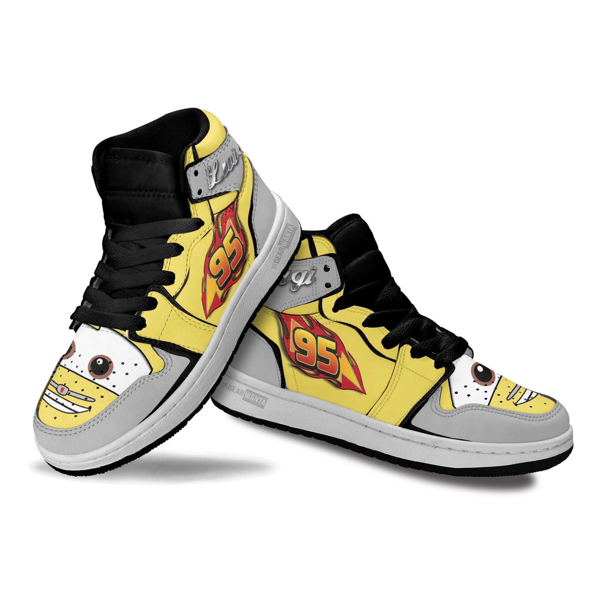Luigi Kid Sneakers Cars Carstoom Movies Custom-Gear Wanta