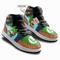 Luigi Kid J1s Sneakers Personalized Cartoon Collection - Gearwanta.com