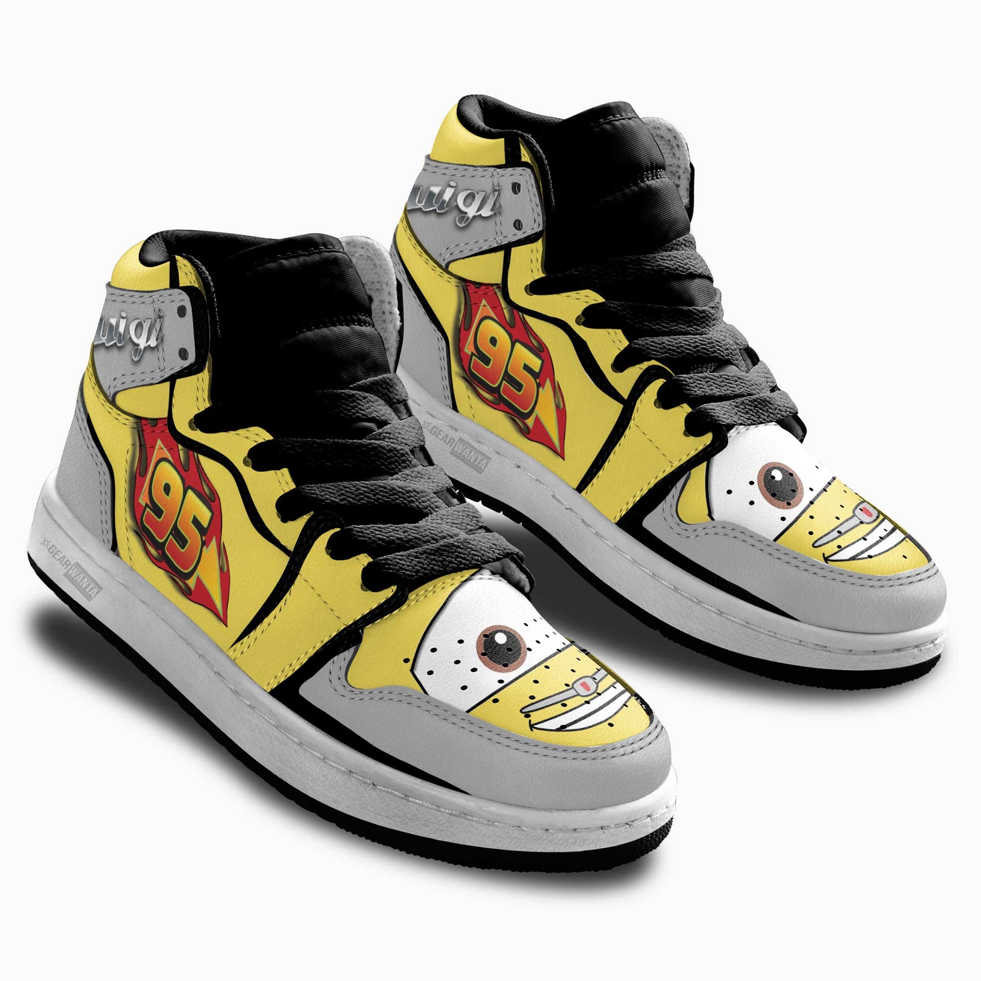 Luigi Kid Sneakers Cars Carstoom Movies Custom-Gear Wanta