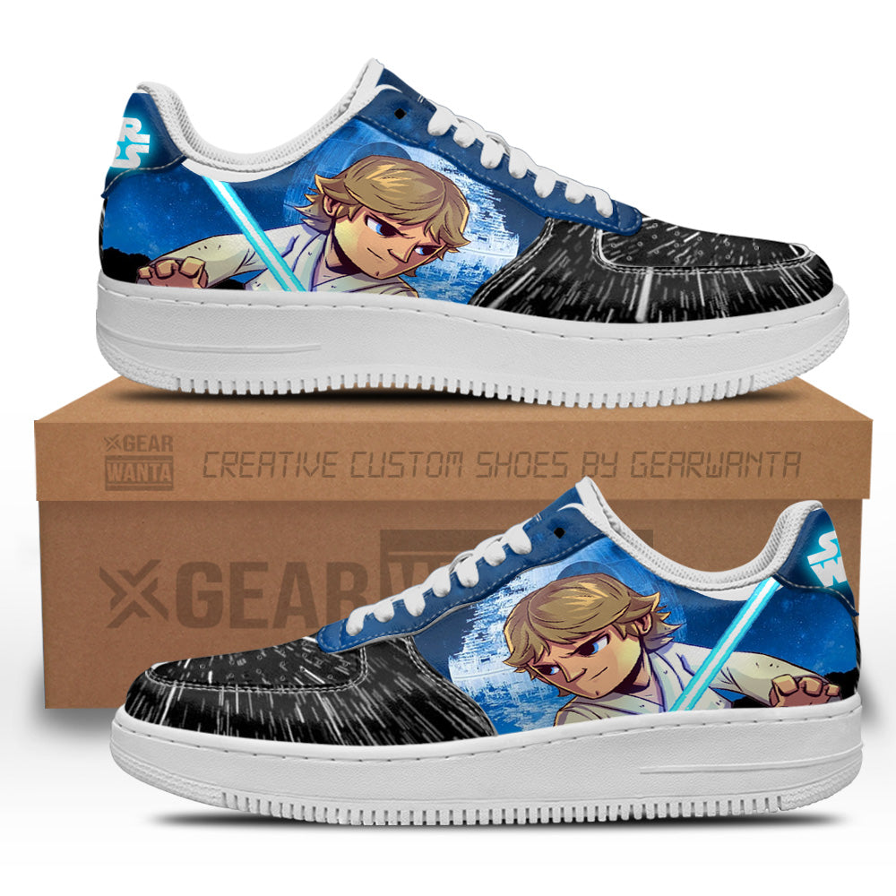 Luke Skywalker Air Sneakers Custom Star Wars Shoes-Gear Wanta