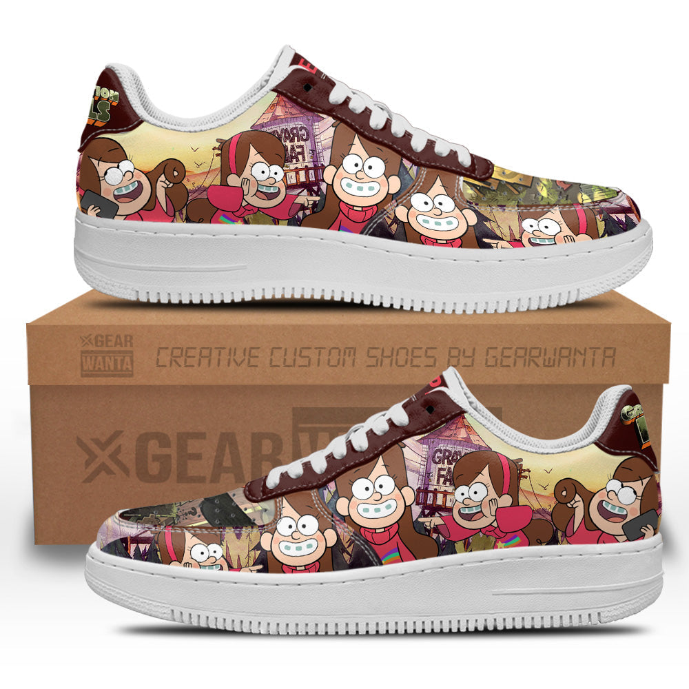 Mabel Pines Gravity Falls Air Sneakers Custom Cartoon Shoes-Gear Wanta