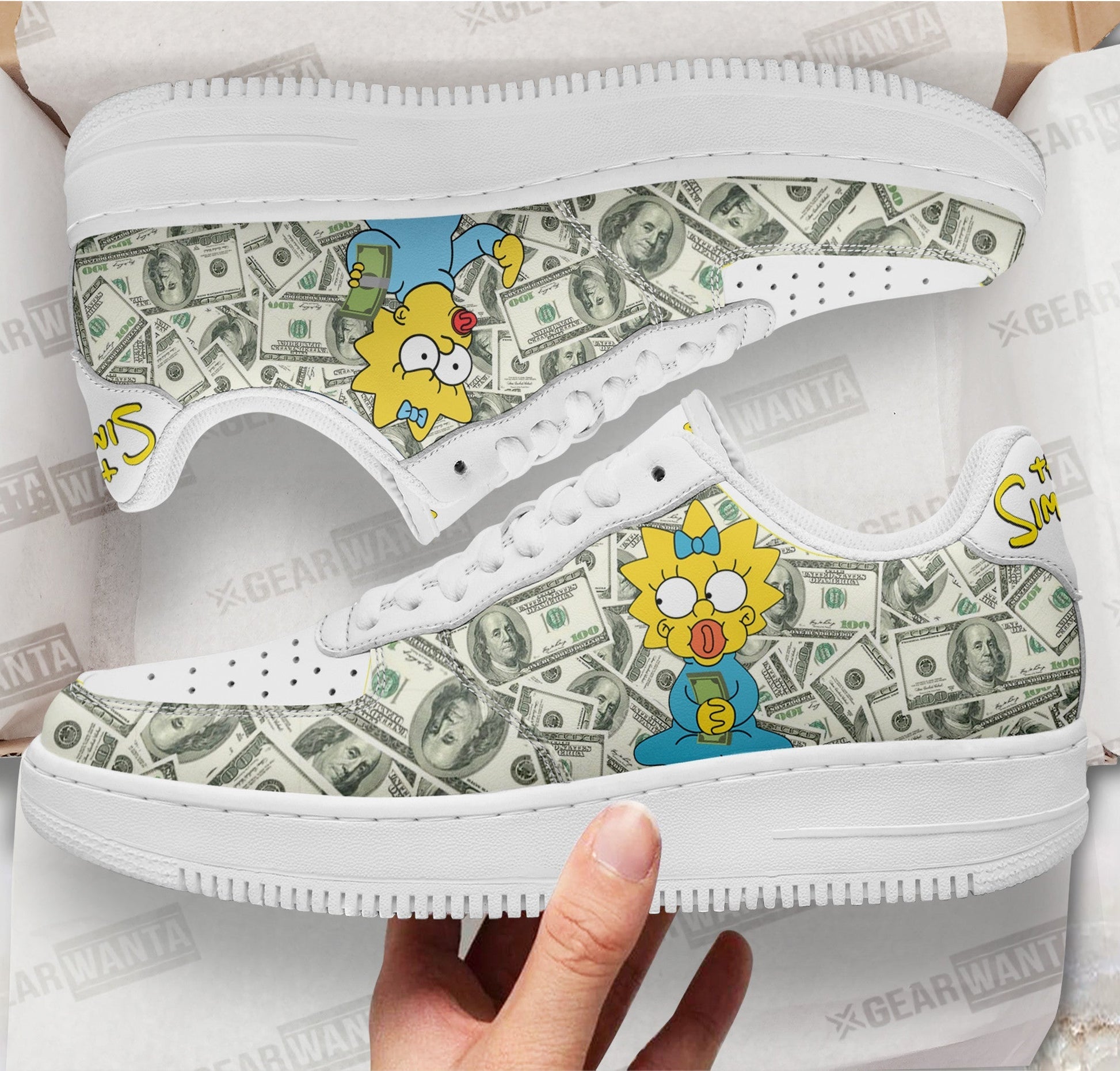 Maggie Simpson Air Sneakers Custom Simpson Cartoon Shoes-Gear Wanta