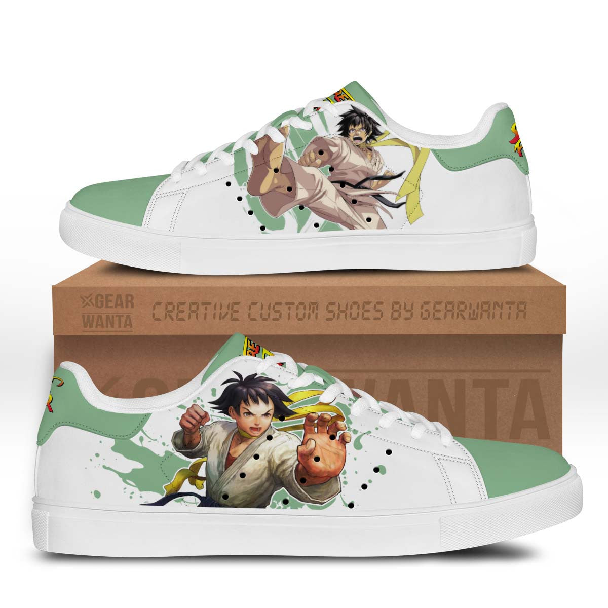 Makoto Stan Shoes Custom Street Fighter Game Shoes-Gear Wanta