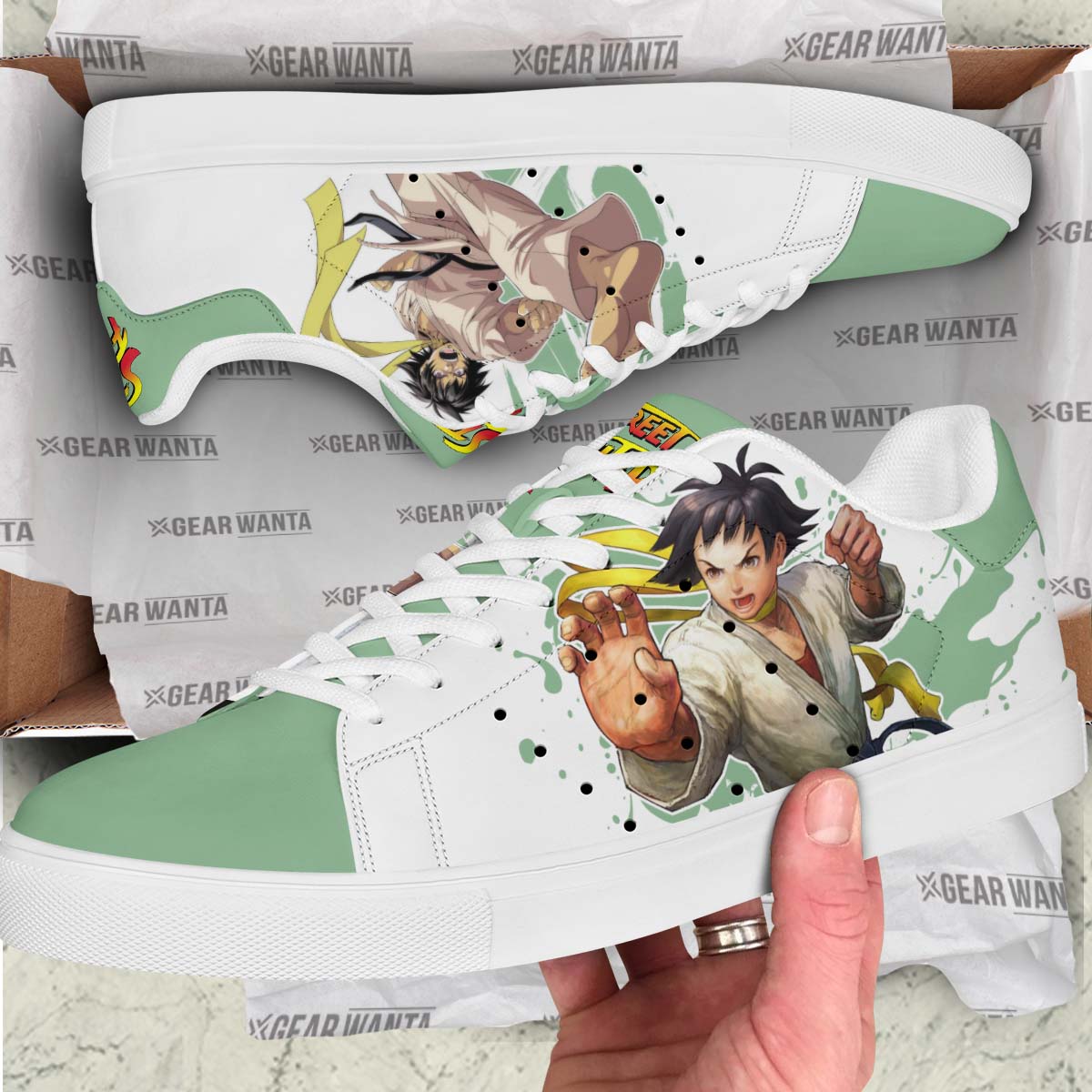 Makoto Stan Shoes Custom Street Fighter Game Shoes-Gear Wanta