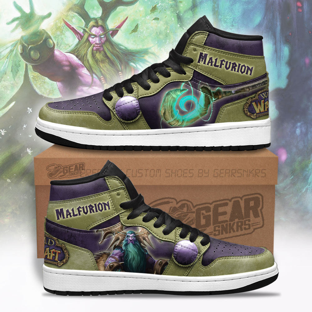 Malfurion World of Warcraft Shoes Custom For Gamer-Gear Wanta