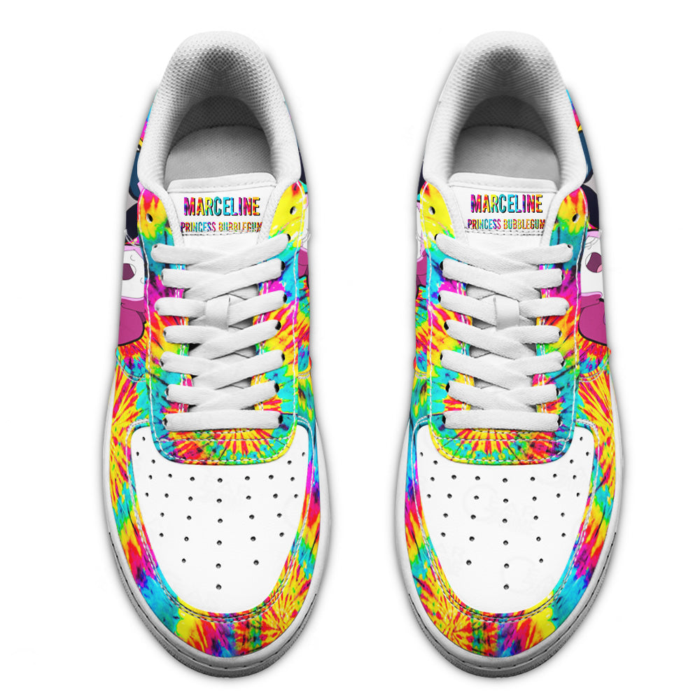 Marceline and Princess Bubblegum Air Sneakers Custom Adventure Time Tie Dye-Gear Wanta