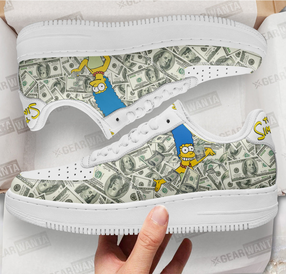 Marge Simpson Air Sneakers Custom Simpson Cartoon Shoes-Gear Wanta