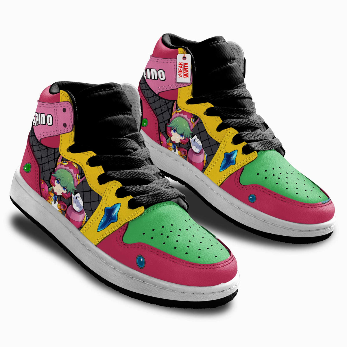 Marino Mega Man Kid Sneakers Custom For Kids-Gear Wanta