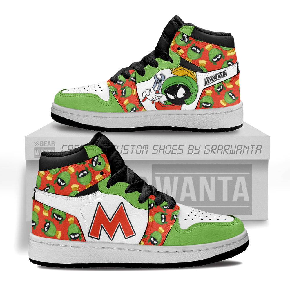 Marvin The Martian Kid J1s Sneakers Cartoon Collection - Gearwanta.com