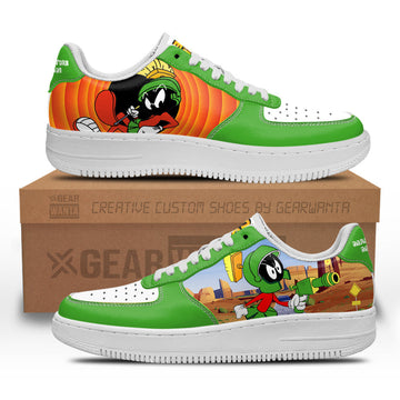 Marvin the Martian Looney Tunes Custom Air Sneakers QD14-Gear Wanta