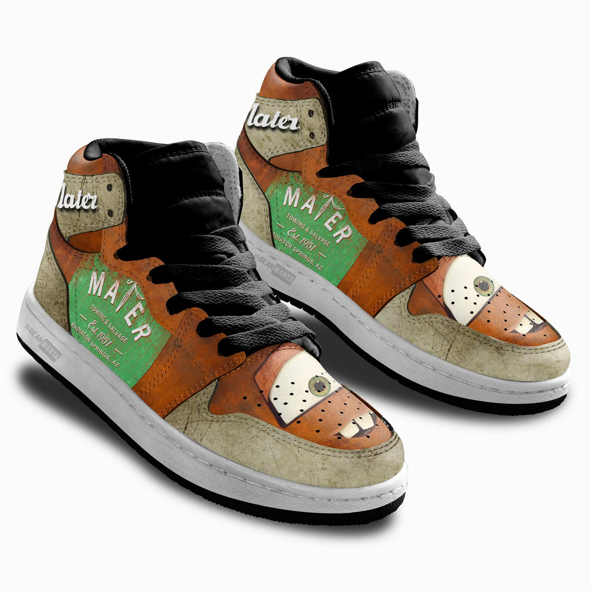Mater Kid Sneakers Cars Carstoom Movies Custom-Gear Wanta