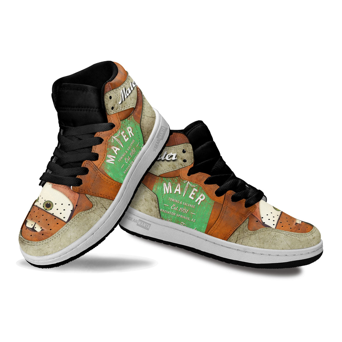 Mater Kid Sneakers Cars Carstoom Movies Custom-Gear Wanta