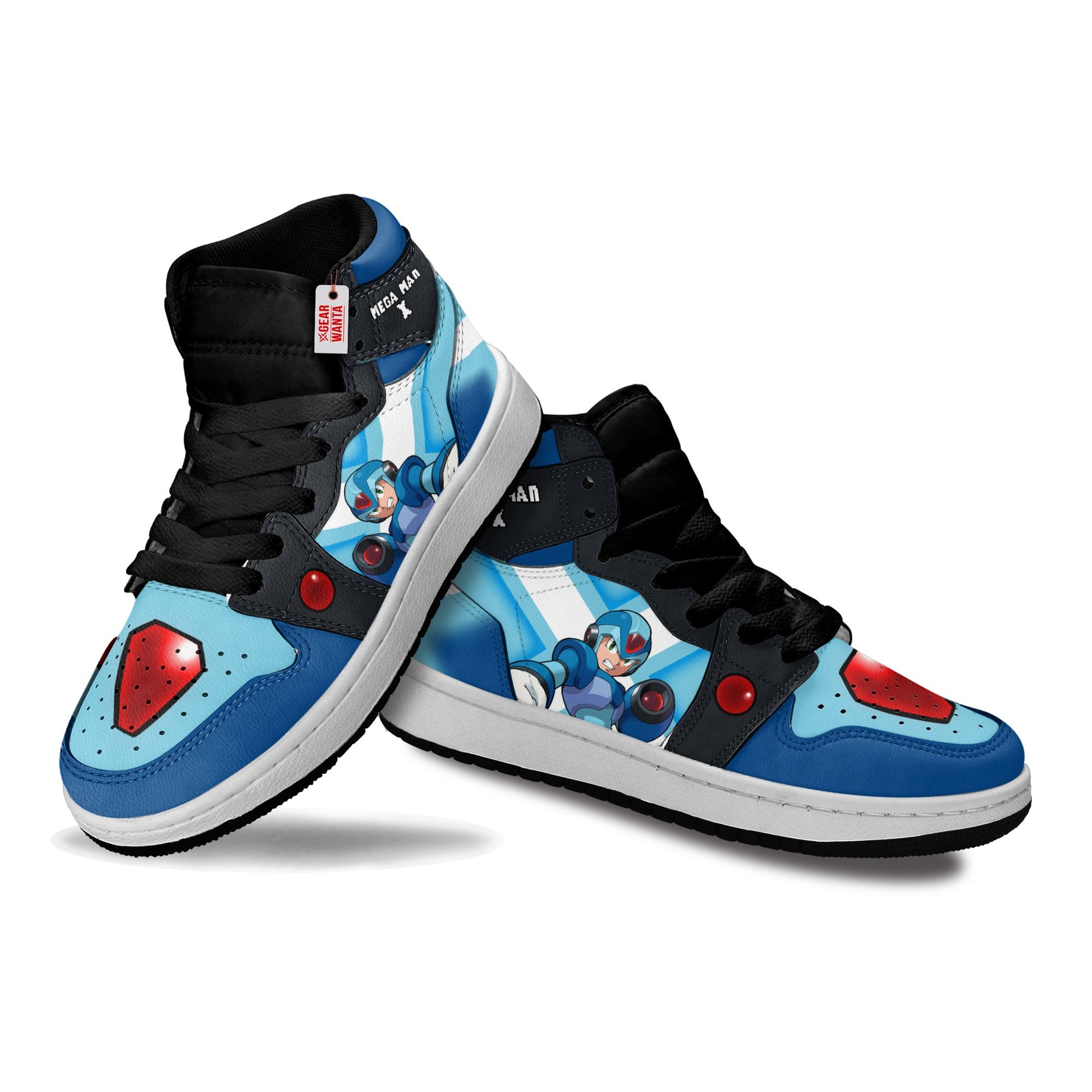 Mega Man X Mega Man Kid Sneakers Custom For Kids-Gear Wanta