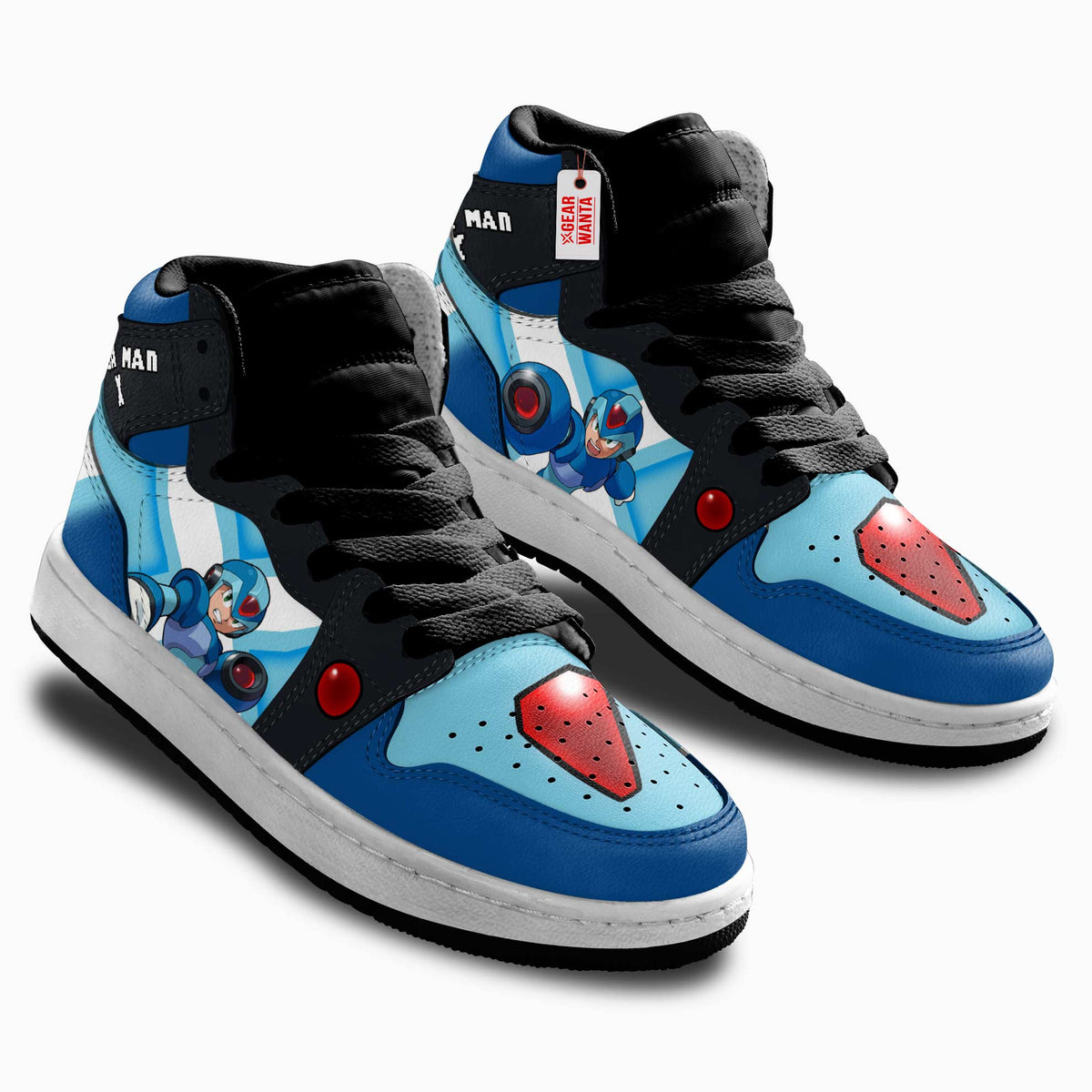 Mega Man X Mega Man Kid Sneakers Custom For Kids-Gear Wanta