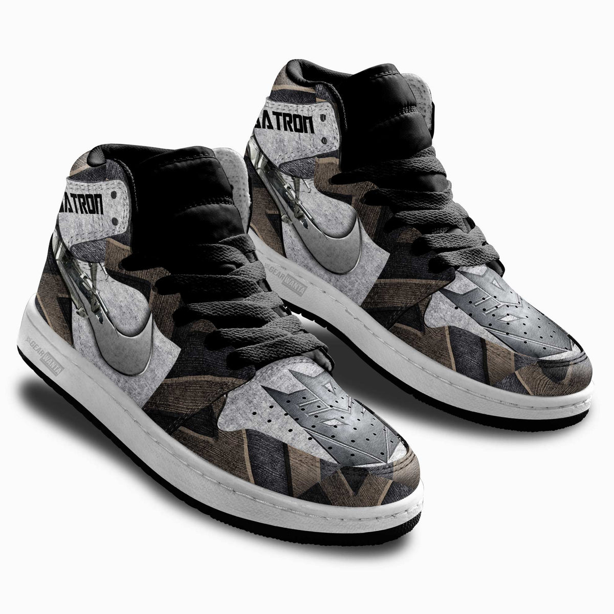 Megatron Transformer Kid Sneakers Custom-Gear Wanta