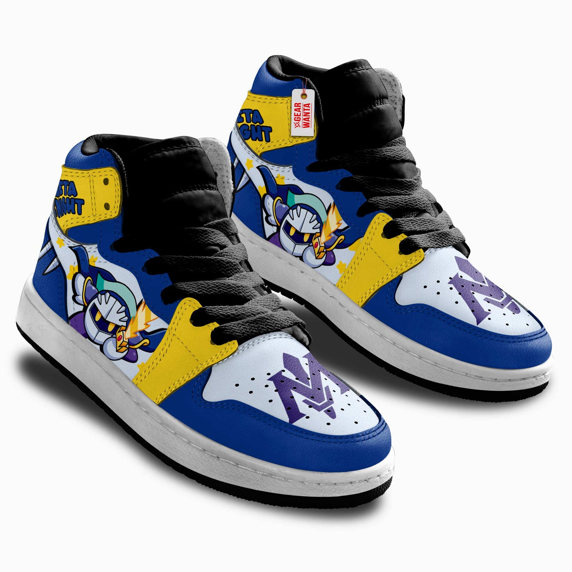 Meta Knight Kirby Kid Sneakers Custom For Kids-Gear Wanta