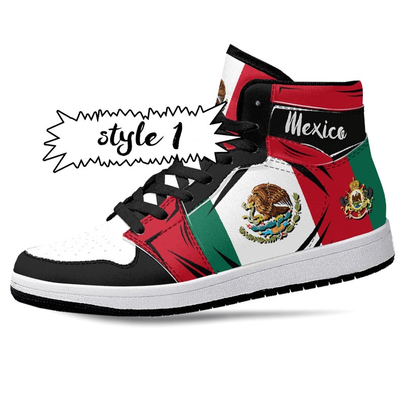 Mexico Flag JD1 High Top Shoes 