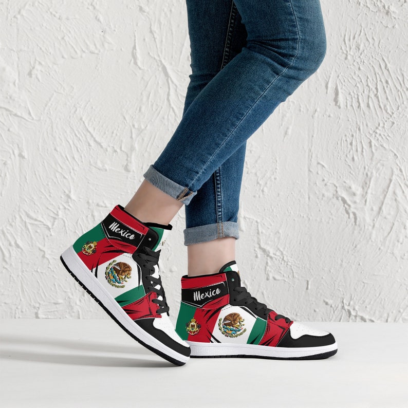 Mexico Flag JD1 High Top Shoes 