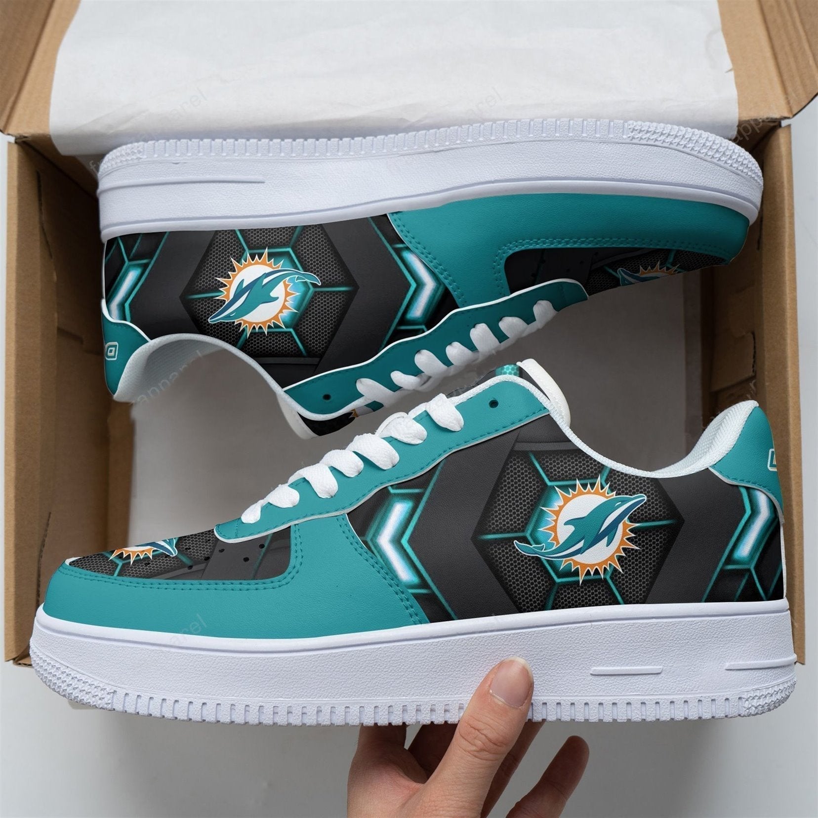 Miami Dolphins Air Sneakers 107RB-NAF-Gear Wanta