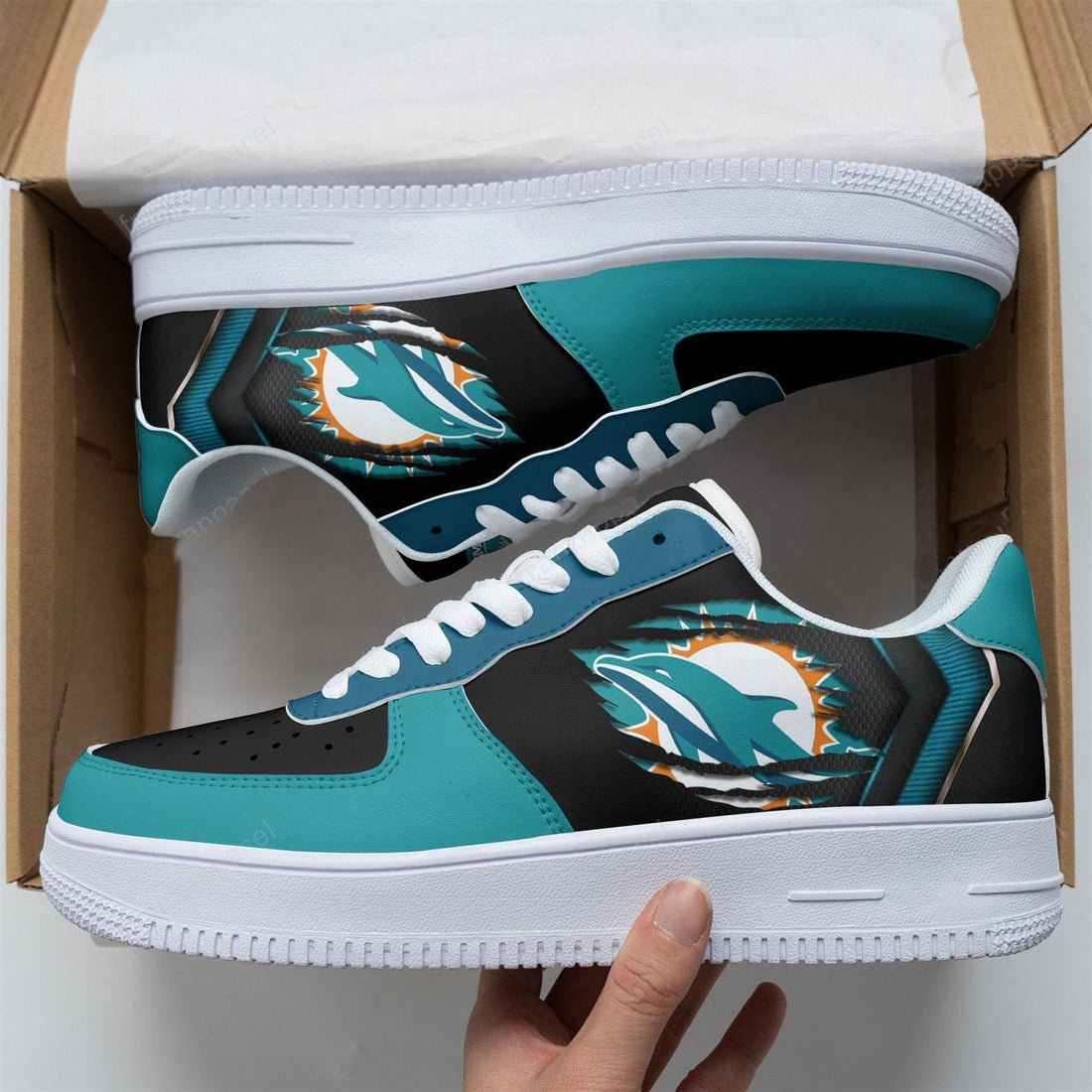 Miami Dolphins Air Sneakers Custom Shoes For Fans-Gear Wanta