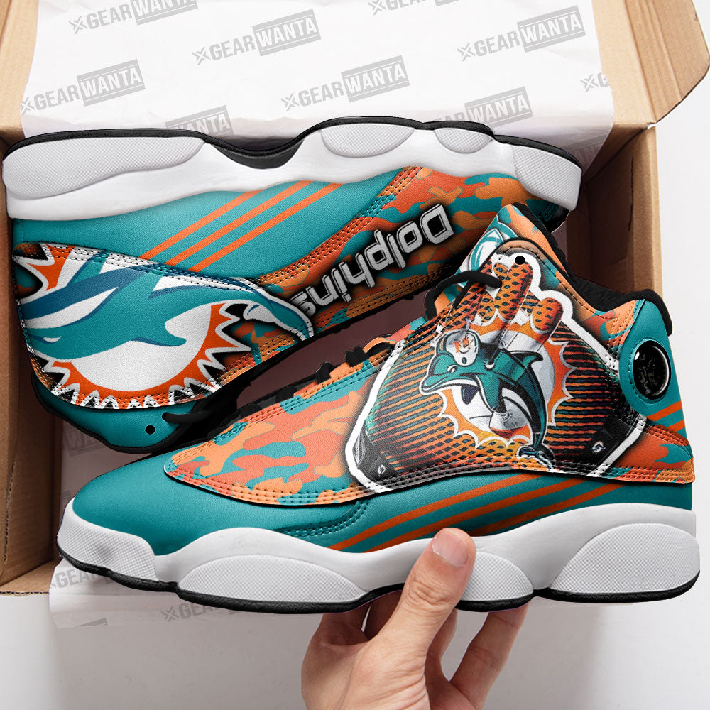 Miami Dolphins J13 Sneakers Custom Shoes-Gear Wanta