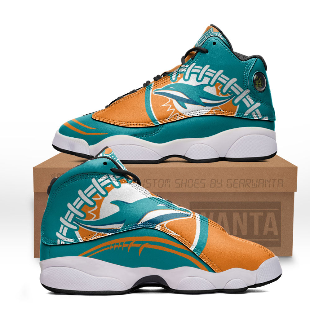 Miami Dolphins J13 Sneakers Custom Shoes-Gear Wanta