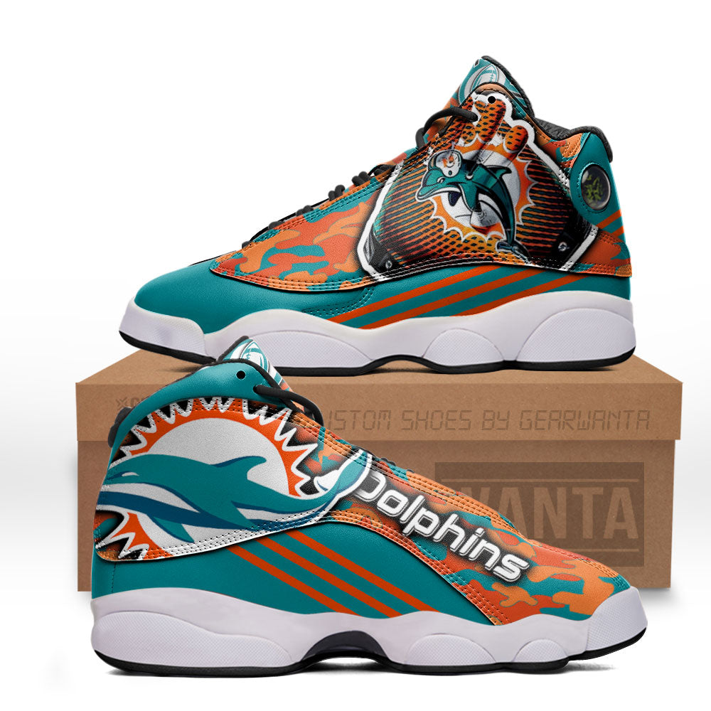 Miami Dolphins J13 Sneakers Custom Shoes-Gear Wanta