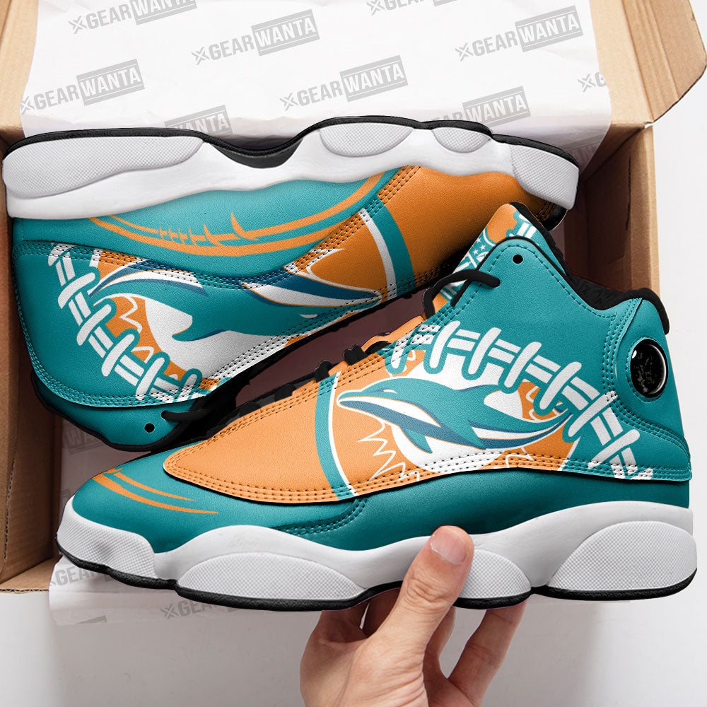 Miami Dolphins J13 Sneakers Custom Shoes-Gear Wanta