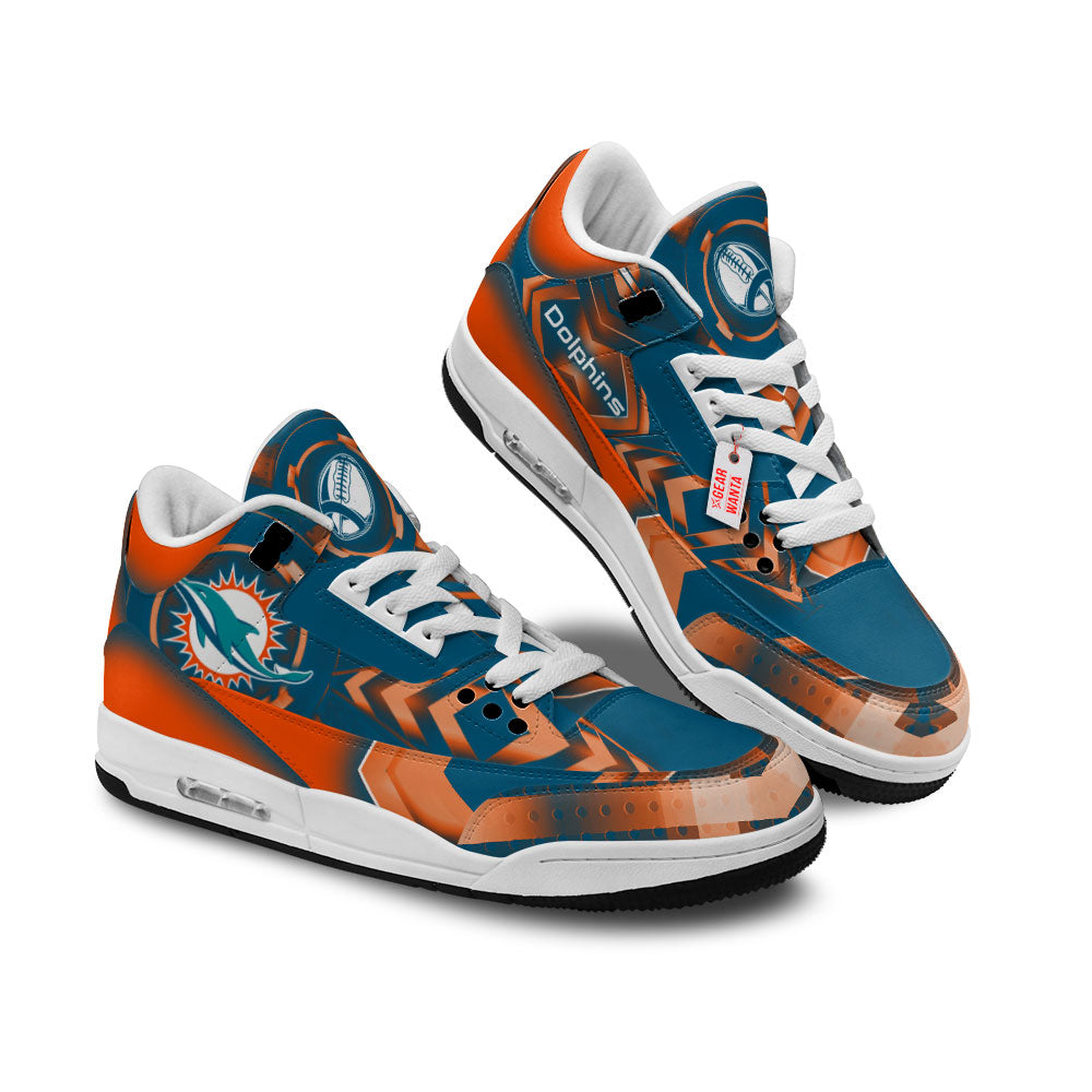 Miami Dolphins J3 Sneakers Custom Shoes-Gear Wanta