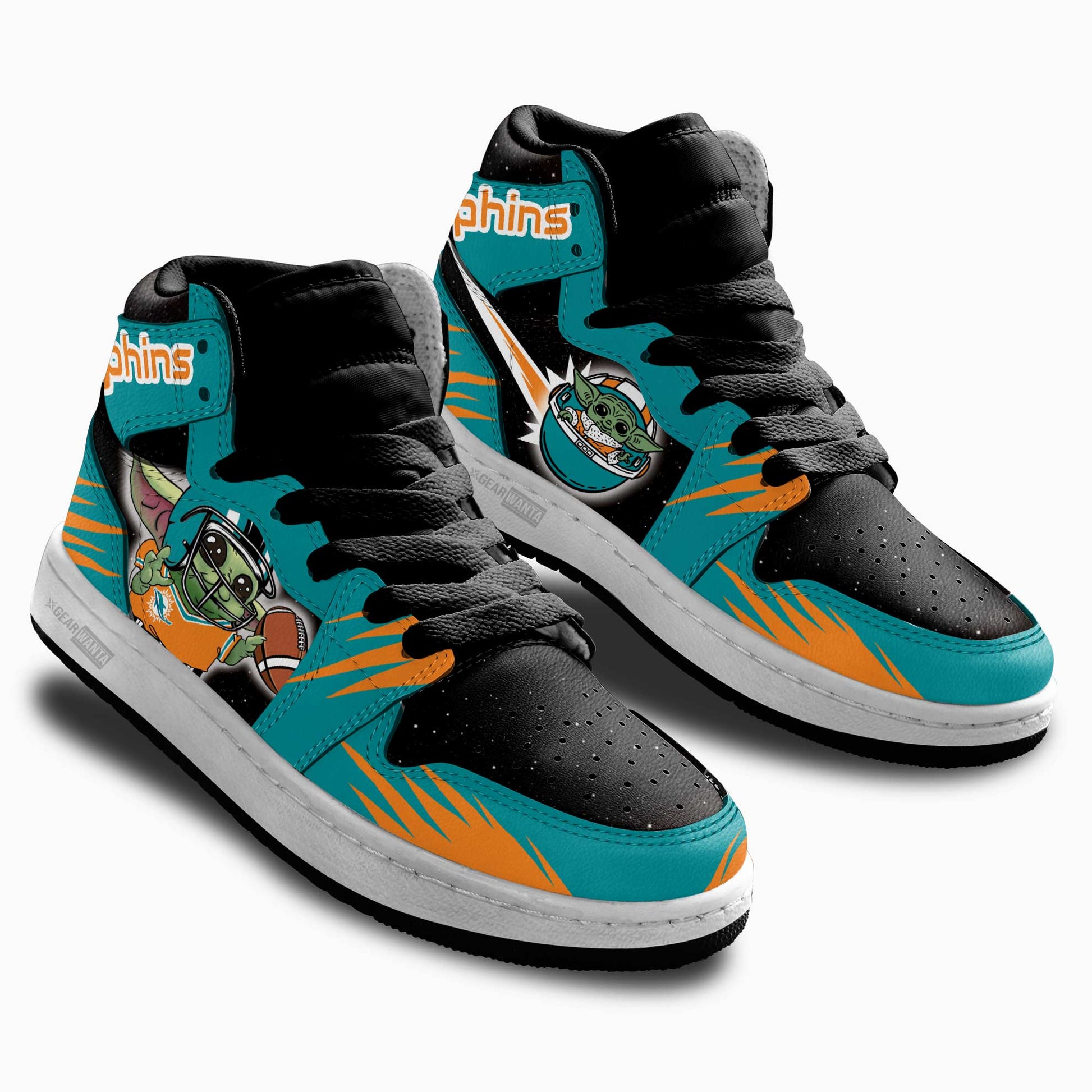 Miami Dolphins Kid Sneakers Custom For Kids-Gear Wanta