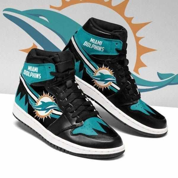 Miami Dolphins Team Aj1 Sneakers Custom-Gear Wanta