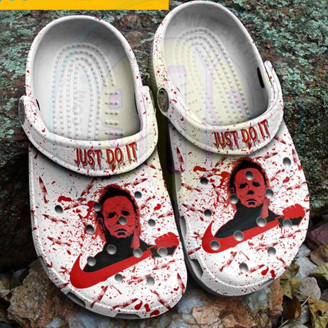 Halloween Movie Michael Myers Just Do It Bloody Classic Clogs-gearwanta.com