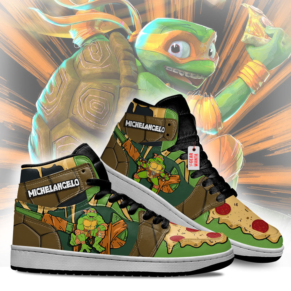 Michelangelo Teenage Mutant Ninja Turtles J1 Shoes Custom TT25-Gear Wanta