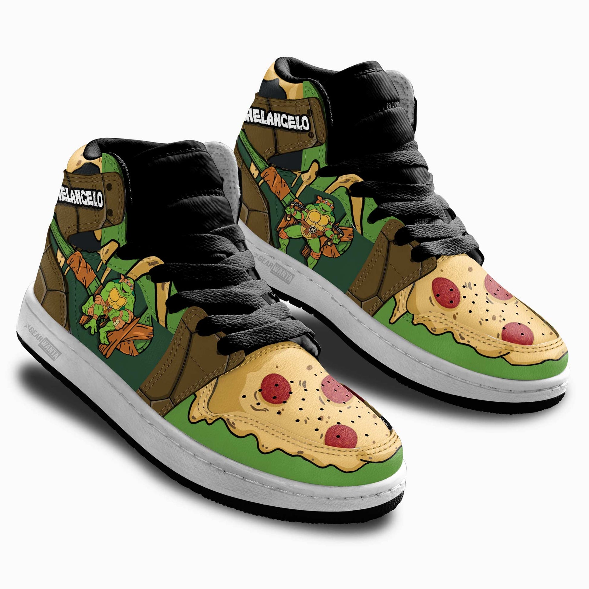 Michelangelo Teenage Mutant Ninja Turtles Kid Sneakers Custom For Kids-Gear Wanta