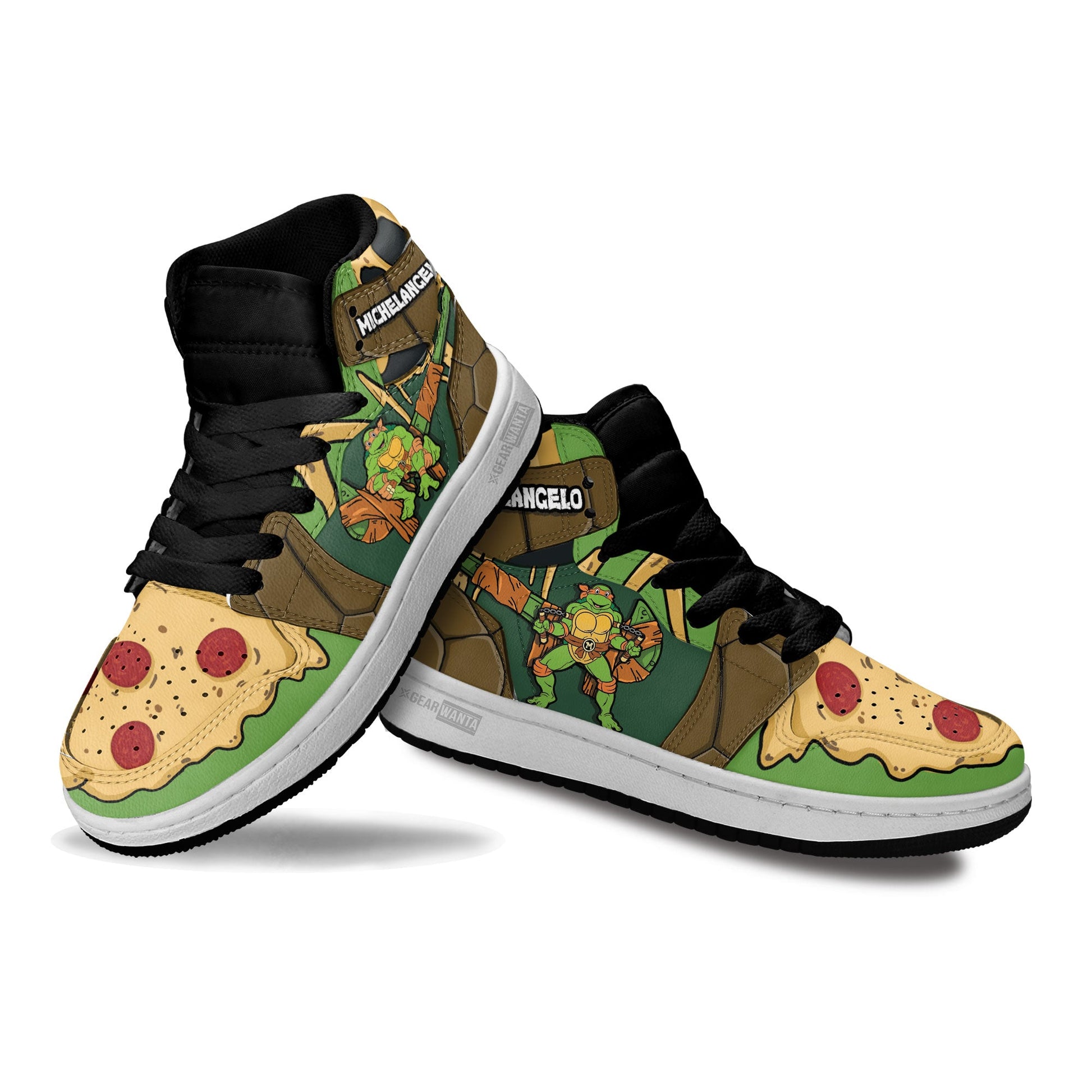 Michelangelo Teenage Mutant Ninja Turtles Kid Sneakers Custom For Kids-Gear Wanta