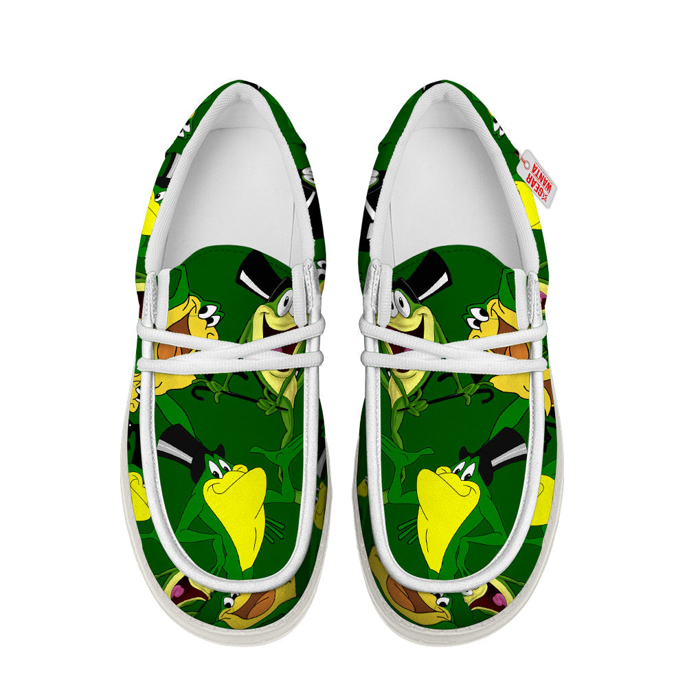 Michigan J.Frog Looney Tunes Canvas Loafer Shoes Vanlentine's Gifts Idea-gearwanta.com