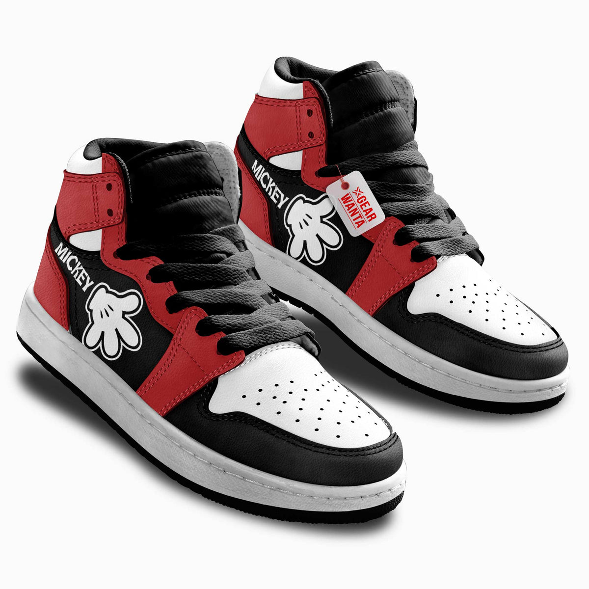Mickey Hand Personalized Kid J1s Sneakers Cartoon Collection - Gearwanta.com