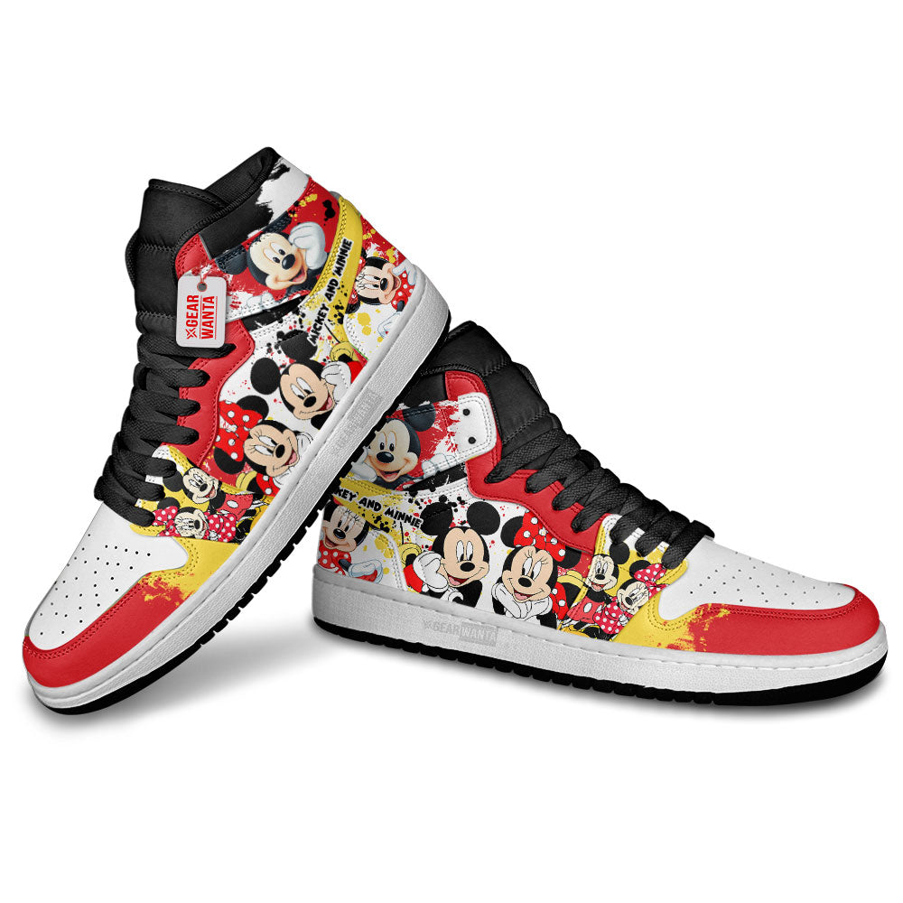 Mickey and Minnie J1 Shoes Custom For Fans- gearwanta.com